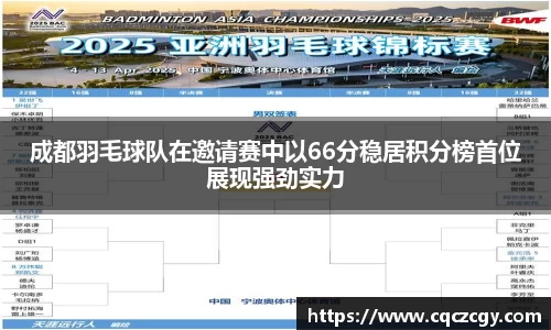 成都羽毛球队在邀请赛中以66分稳居积分榜首位展现强劲实力